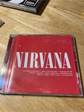 NIRVANA Red Album CD - Bold White Logo